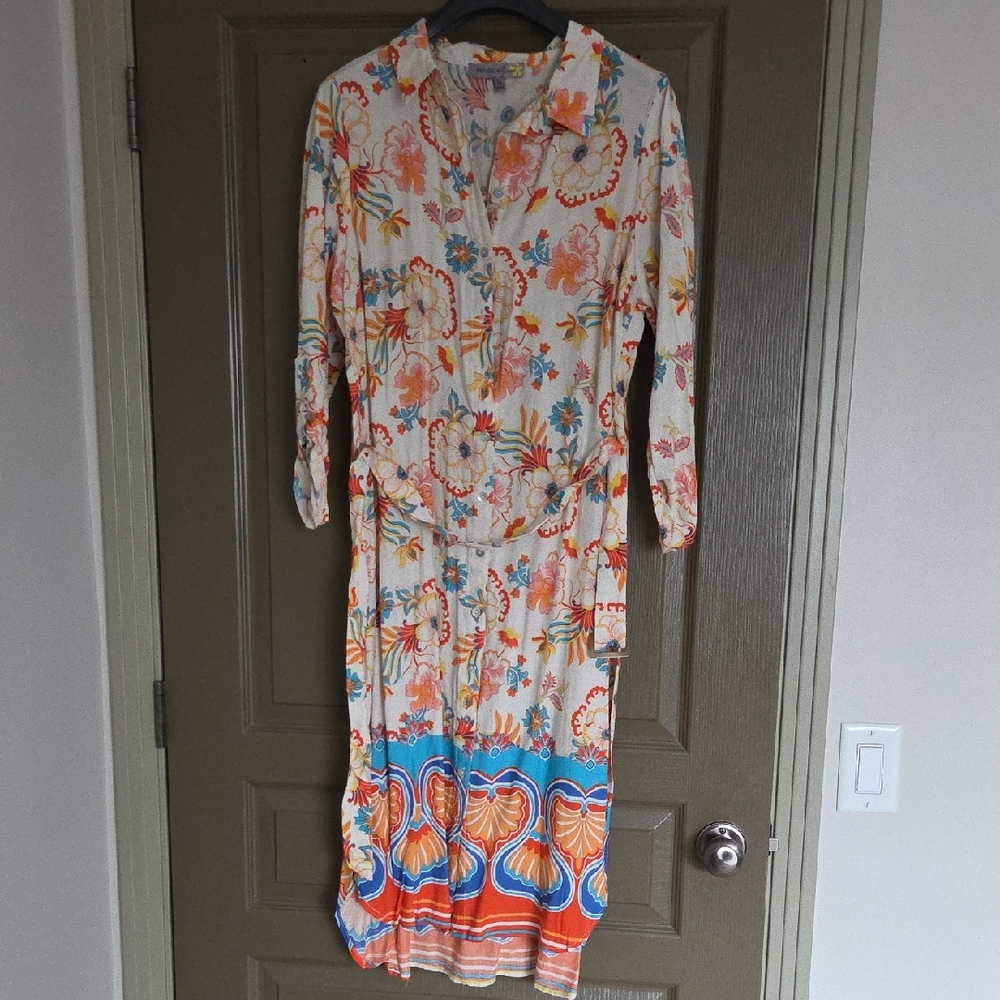 Floral Print Long Sleeve Dress